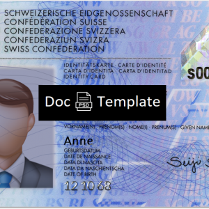 Switzerland ID Card Template